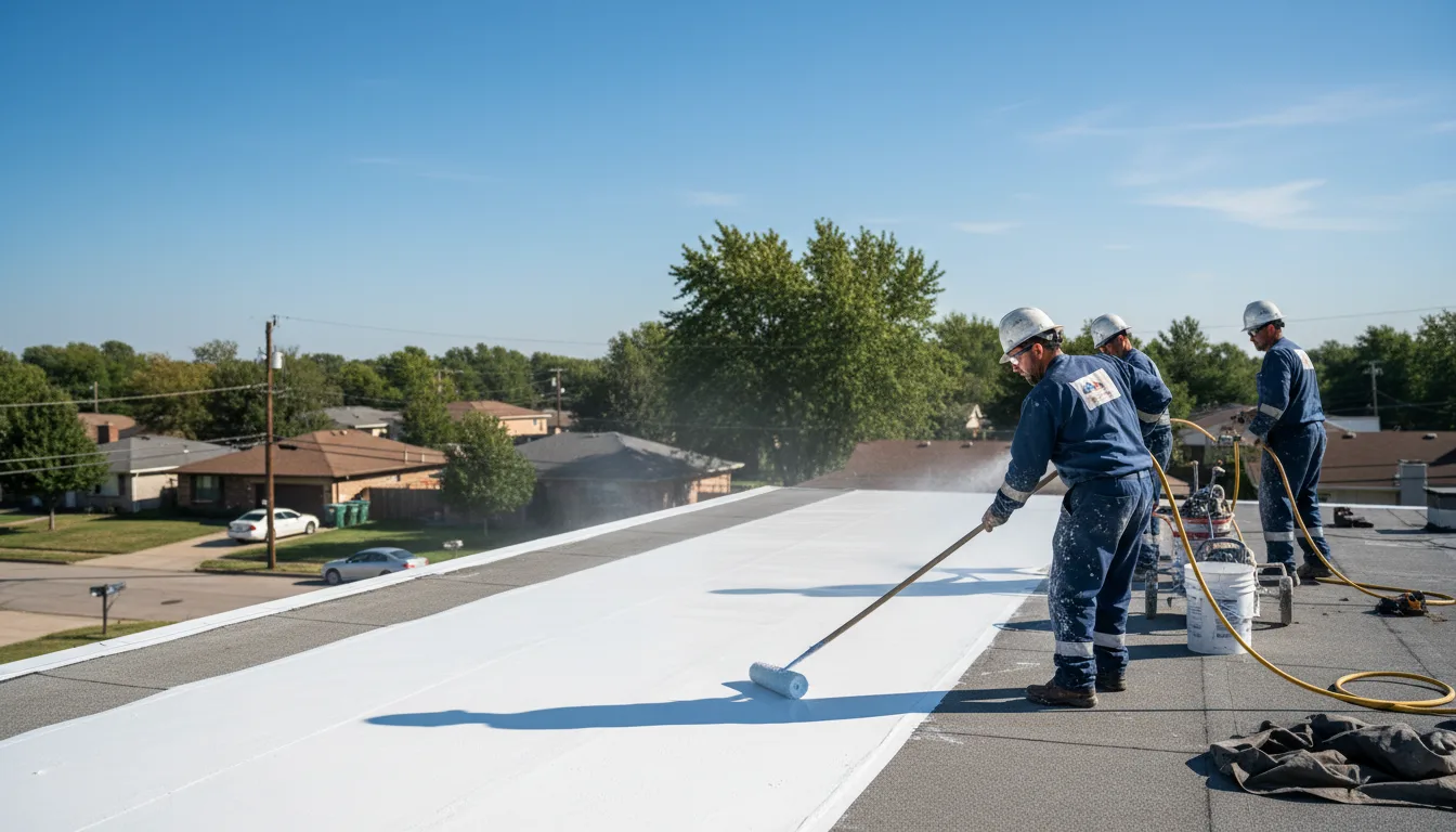 Commercial roof coating in New Athens, IL near me